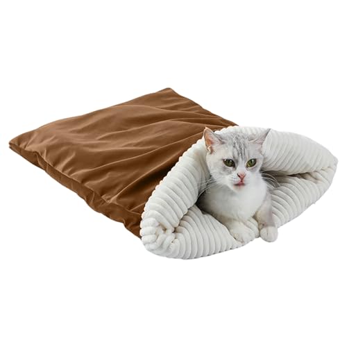 GZBMEZS Katzen Schlafsack - Kuscheliger Plüsch Schlafsack Für Katzen | Weiches Zuhause Versteck Nest für Wärme Kuscheln GZBMEZS Katzen Schlafsack - Kuscheliger Plüsch Schlafsack Für Katzen | Weiches Zuhause Versteck Nest für Wärme Kuscheln von GZBMEZS