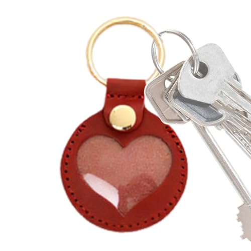 GZBMEZS Katzenfell Schlüsselanhänger - Nachfüllbarer Tierhaar Schlüsselanhänger | Herz Anhänger Erinnerungsstück Unisex für Rucksack Handtasche Taschencharm von GZBMEZS