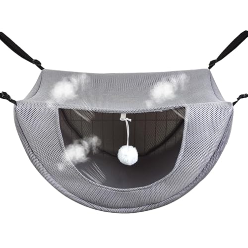 GZBMEZS Katzenhängematte, dickes Netzgewebe, Kätzchenbett, Frettchen, oder kleine Haustiere, Indoor-Tasche für Frühjahr/Sommer/Winter von GZBMEZS
