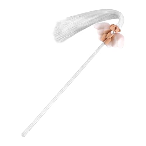 GZBMEZS Quasten-Katzenstab, Katzenstab-Spielzeug,Niedlicher Pet Teaser Zauberstab | Quiet Pet Toys Interaktives Katzenspielzeug mit Zauberstab und Quaste für alle Rassengrößen GZBMEZS Quasten-Katzenstab, Katzenstab-Spielzeug,Niedlicher Pet Teaser Zauberstab | Quiet Pet Toys Interaktives Katzenspielzeug mit Zauberstab und Quaste für alle Rassengrößen von GZBMEZS