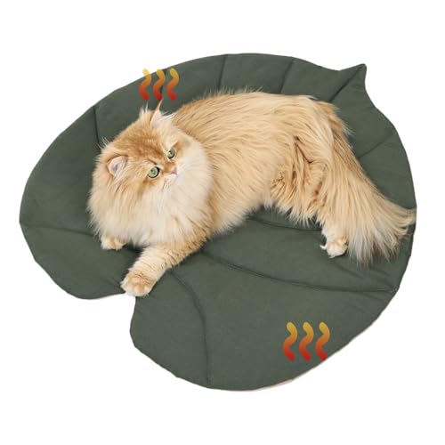 GZBMEZS wasserdichte Hundematte | Blattform Kühldecke Für Katzen | Doppelseitige Isolierte Haustierunterlage für Wohnung Reisen Balkon Schlafzimmer Camping Wohnzimmer Terrasse von GZBMEZS