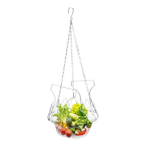 Hühnerfutter -Feeder, Faltbare Metall Halbkorb, Geflügel -Fütterungshalterkorb Für Bauernhof Garten Im Freien Im Freien Im Freien Geflügelhaus Im Freien von GZBMEZS