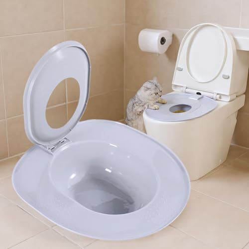 Katzen Toilettensitz - Toilettentraining Für Katzen - Wiederverwendbar Entfernbar Einfache Reinigung Für Haus Wohnung Kätzchen Reisen Katzen Toilettensitz - Toilettentraining Für Katzen - Wiederverwendbar Entfernbar Einfache Reinigung Für Haus Wohnung Kätzchen Reisen von GZBMEZS