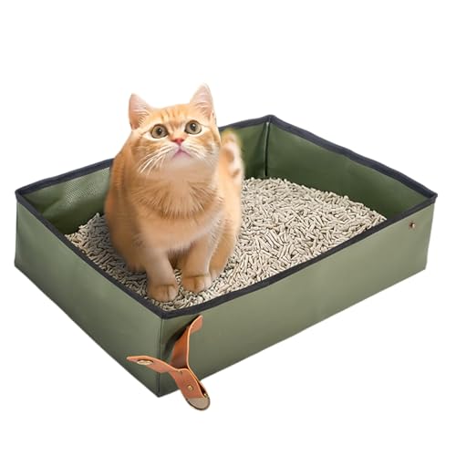 Tragbare Katzentoilette Für Katzen, Haustier-Trage-Angebots-Platz Sparende Toilette, Klappbare Katzendrüsenschachtel Für Apartment Training Flugzeugfahrten Hotel Innenhause Im Freien Im Freien Auto Tragbare Katzentoilette Für Katzen, Haustier-Trage-Angebots-Platz Sparende Toilette, Klappbare Katzendrüsenschachtel Für Apartment Training Flugzeugfahrten Hotel Innenhause Im Freien Im Freien Auto von GZBMEZS