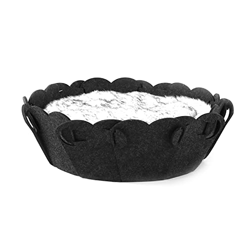 Rundes Katzenbett aus Filz Material Feine Verarbeitung Haustierbett universell einsetzbar zu jeder Jahreszeit für Katzen und kleine Hunde Rundes Katzenbett aus Filz Material Feine Verarbeitung Haustierbett universell einsetzbar zu jeder Jahreszeit für Katzen und kleine Hunde von GZD