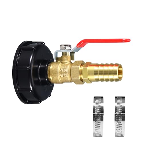 IBC Wassertank Zubehör Auslaufhahn,3/4" IBC Tank Zubehör S60X6 Grobgewinde IBC Adapter,IBC Container Auslaufhahn für Wassertank Wasserhahn Gartenschlauch Schlauchanschluss Ersatz Regenwassertanks (A) IBC Wassertank Zubehör Auslaufhahn,3/4" IBC Tank Zubehör S60X6 Grobgewinde IBC Adapter,IBC Container Auslaufhahn für Wassertank Wasserhahn Gartenschlauch Schlauchanschluss Ersatz Regenwassertanks (A) von GZWY