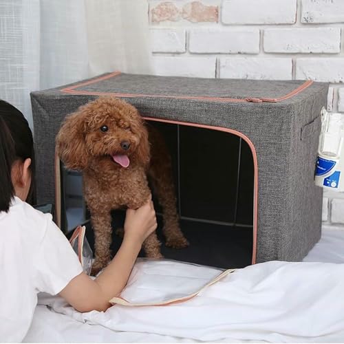 GZYHDC Sauerstofftherapiebox für den Haushalt, für Welpen, Katzen, faltbar, klein, Hamster, Zerstäubungsnest, Tier-Intensivstation für Hustenatmung/Behandlung (66 l) von GZYHDC
