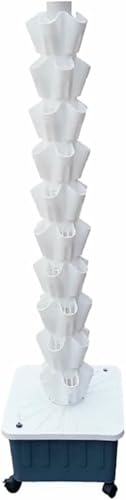 Hydrokultur-Anbausets, bodenstehender Hydrokulturturm, Aquaponik-Pflanzsystem, für Obst, Gemüse mit Hydratationspumpe, Adapter und 8 Etagen mit 40 Pods Hydrokultur-Anbausets, bodenstehender Hydrokulturturm, Aquaponik-Pflanzsystem, für Obst, Gemüse mit Hydratationspumpe, Adapter und 8 Etagen mit 40 Pods von GZYHDC