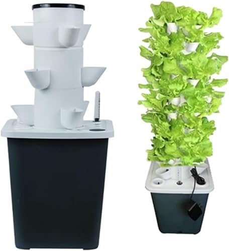 Hydroponisches Anzuchtsystem Garten Hydroponischer Turm, Anzuchtset 15/20/25/30 Kapseln, Aquaponisches Pflanzsystem mit Feuchtigkeitspumpe, Adapter, Timer für s, Obst u Hydroponisches Anzuchtsystem Garten Hydroponischer Turm, Anzuchtset 15/20/25/30 Kapseln, Aquaponisches Pflanzsystem mit Feuchtigkeitspumpe, Adapter, Timer für s, Obst u von GZYHDC