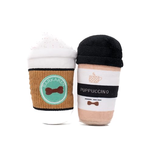 GA FE Puppuccino Hundespielzeug Plüsch, Kaffeetassen-Design, 2 Stück, kauig und quietschend GA FE Puppuccino Hundespielzeug Plüsch, Kaffeetassen-Design, 2 Stück, kauig und quietschend von Ga Fe