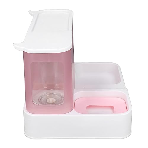 Pet Supply Feeder Wasserspender, Cat Dry Food Feeder Integriertes, stilvolles PP für Zuhause (Blau) (Rosa) von GaRcan