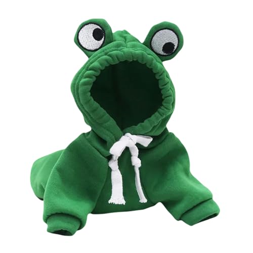 GabChi Jerséis para perros Perro Lindo Abrigo De Peluche En Invierno Sudadera Con Capucha Ropa Térmica Ropa De Mascota Abrigo De Perro Gato-Verde-S von GabChi