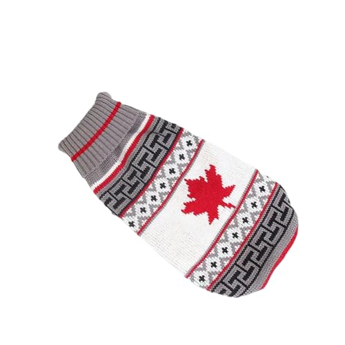 GabChi Katzenpullover Ropa De Mascotas Cálidas De Invierno Productos Lindos De Ropa De Vestuario De Gato Para Animales-Bandera Canadiense-14 von GabChi