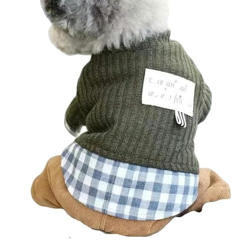 GabChi Ropa de perros Ropa De Cuatro Patas De Perro Herbst und Winter Pet Ropa Con Algodón Con Algodón Teddy Es Más Grueso-Verde-Metro von GabChi