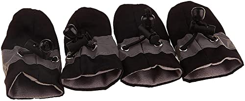 Hundeschuhe für heißen Gehweg, weiche Socken für kleine Hunde und Katzen, Booties zum Spazierengehen, verhindern Kratzen, Schwarz, Größe 3 Hundeschuhe für heißen Gehweg, weiche Socken für kleine Hunde und Katzen, Booties zum Spazierengehen, verhindern Kratzen, Schwarz, Größe 3 von GabeFish