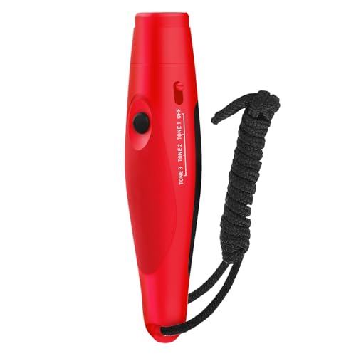 Gacqpli Elektronische Hundepfeife - DREI Stufen Ton Und Lautstärke,Portable Handgehaltene Schiedsrichter Pfeife Mit Kordel Für Sporttraining Hundetraining Outdoor Wandern Camping von Gacqpli