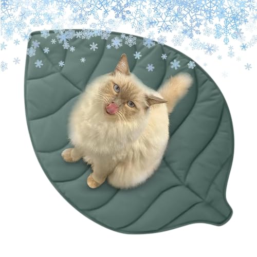 Gacqpli Hundekühlmatte - Kühlmatte Für Katzen - Tragbare Waschbare Unterlage In Blattform Für Auto Camping Transportbox Outdoor Gacqpli Hundekühlmatte - Kühlmatte Für Katzen - Tragbare Waschbare Unterlage In Blattform Für Auto Camping Transportbox Outdoor von Gacqpli