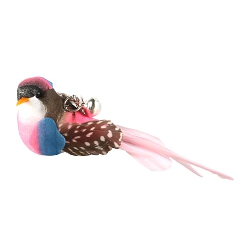 Gacqpli Katzen-Vogel-Spielzeug – Realistische Simulation Von Vogelspielzeug, Vogel-Katzen-Teaser-Stick-Spielzeug Mit Glocke Und Feder, Kätzchen-Kaustäbchen Als Ersatz Für Katzenstab Gacqpli Katzen-Vogel-Spielzeug – Realistische Simulation Von Vogelspielzeug, Vogel-Katzen-Teaser-Stick-Spielzeug Mit Glocke Und Feder, Kätzchen-Kaustäbchen Als Ersatz Für Katzenstab von Gacqpli
