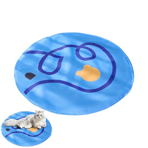 Gacqpli Katzenspielzeug für Indoor, Katzenspielmatte mit Rolling Ball, Leichte und tragbare Spielmatte, Sicheres und Komfortables Haustierspiel langlebiger Innenräume für Kätzchen von Gacqpli