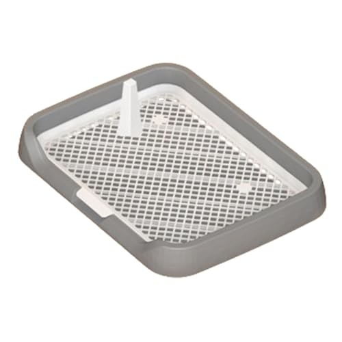 Hundetöpfchen-Tablett – Hunde-Töpfchen-Toiletten-WC Für Den Innenbereich Mit Abnehmbarem Pfosten, Hunde-Toiletten-Trainingstablett-Halter, Flaches Töpfchen-Tablett Für Hunde Mit Netzgittern Hundetöpfchen-Tablett – Hunde-Töpfchen-Toiletten-WC Für Den Innenbereich Mit Abnehmbarem Pfosten, Hunde-Toiletten-Trainingstablett-Halter, Flaches Töpfchen-Tablett Für Hunde Mit Netzgittern von Gacqpli