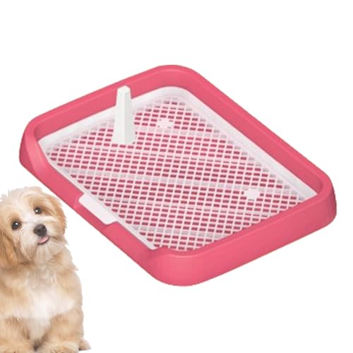 Hundetöpfchen-Tablett – Hunde-Töpfchen-Toiletten-WC Für Den Innenbereich Mit Abnehmbarem Pfosten, Hunde-Toiletten-Trainingstablett-Halter, Flaches Töpfchen-Tablett Für Hunde Mit Netzgittern Hundetöpfchen-Tablett – Hunde-Töpfchen-Toiletten-WC Für Den Innenbereich Mit Abnehmbarem Pfosten, Hunde-Toiletten-Trainingstablett-Halter, Flaches Töpfchen-Tablett Für Hunde Mit Netzgittern von Gacqpli
