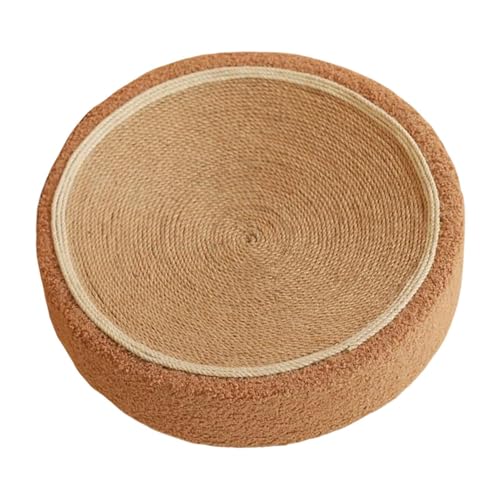 Gacqpli Rundes Kratzpad - Katzen-Kratzblock Rund, Sisal-Kratzmatte Für Katzen Für Den Innenbereich, Verschleißfestes Kratzbrett Für Katzentrainingsspielzeug Gacqpli Rundes Kratzpad - Katzen-Kratzblock Rund, Sisal-Kratzmatte Für Katzen Für Den Innenbereich, Verschleißfestes Kratzbrett Für Katzentrainingsspielzeug von Gacqpli