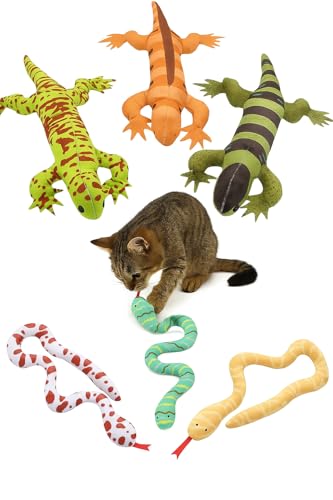 Katzenspielzeug Katzenminze Spielzeug für Katzen, Katzenminze für den Innenbereich, Eidechse, Katzenspielzeug, Schlange, Katzenspielzeug für Katzen, interaktives Katzenspielzeug, Katzenkauspielzeug, von Gadgetsology