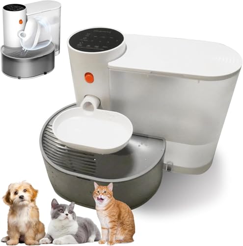 Smart Pet Wasserbrunnen, automatischer kabelloser Katzenwasserbrunnen ohne Filter, abnehmbarer 3-Liter-Wasserspender für Haustiere von Gadoutcover