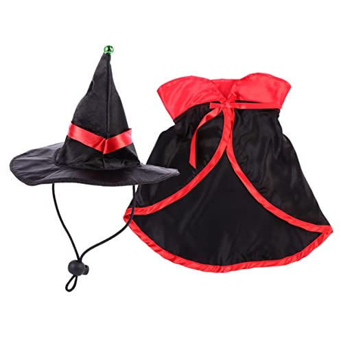 Gadpiparty Haustier-Halloween-kostüme Für Katzen Und Hunde Hexenumhang Zaubererhut-Set Warmes Bequemes Material Für Partys Fotos Gadpiparty Haustier-Halloween-kostüme Für Katzen Und Hunde Hexenumhang Zaubererhut-Set Warmes Bequemes Material Für Partys Fotos von Gadpiparty