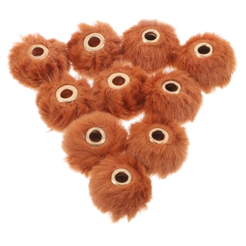 Gadpiparty 10stücke Faux Pelz Pompon Perlen Ball Lose Perlen Charms Pompon Anhänger Für DIY Halskette Ohrring Armband Schmuck Erkenntnisse von Gadpiparty