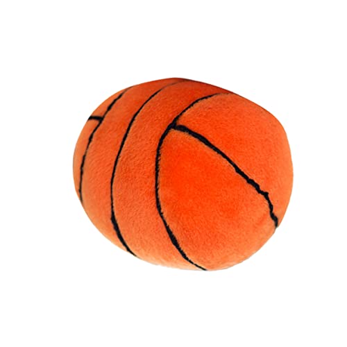 Gadpiparty 1stk Haustier Kauen Spielbälle Holen Tierische Plüsch-kauspielzeuge Flauschiger Basketball Haustier-Spielzeug-quietscher Haustier Plüsch Plüschpuppe Kind Fußball Dropshipping von Gadpiparty