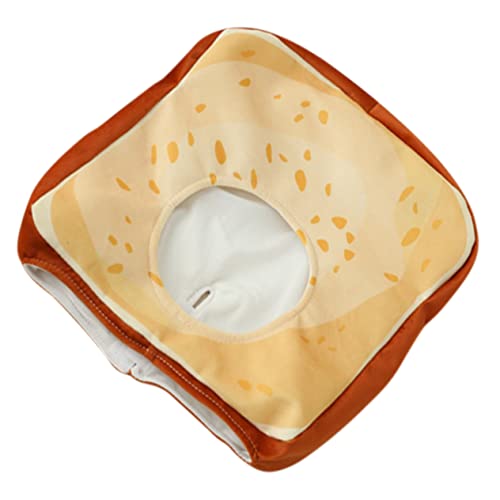 Gadpiparty 1pc Entzückende Toast Brot Kopfbedeckung Weiche Pp Baumwolle Party Kappe Für Kreative Rolle Spielen Zubehör von Gadpiparty