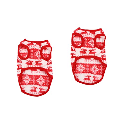 Gadpiparty 2 Stück Weihnachtskleider Für Hunde Lustig Und Bequem Flanell Ideal Für Partys von Gadpiparty