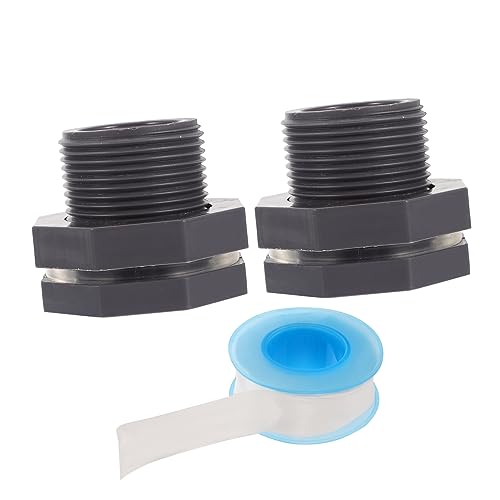Gadpiparty Set Von 2 3/4 Zoll Schottverschraubungen Wassertank Anschlüsse PVC Regen Schlauch Adapter Dauerhafte von Gadpiparty