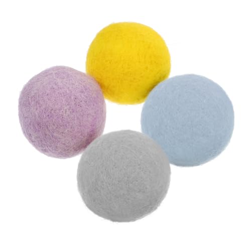 Gadpiparty 4 Stück Glocken Spielzeugball Aus Wollfilz Hundebälle Quietschende Haustier Trainingsspielzeuge Welpenbälle Hundespielzeug Haushaltsspielzeug Für Hunde Gadpiparty 4 Stück Glocken Spielzeugball Aus Wollfilz Hundebälle Quietschende Haustier Trainingsspielzeuge Welpenbälle Hundespielzeug Haushaltsspielzeug Für Hunde von Gadpiparty