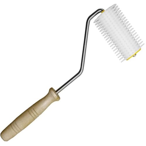 Gadpiparty Beekeeping Roller Type Honey Fork mit Blatt Imkereizubehör zum Einfachen Entnehmen von Honigwaben Uncapping Needle Roller für Bienenzüchter von Gadpiparty