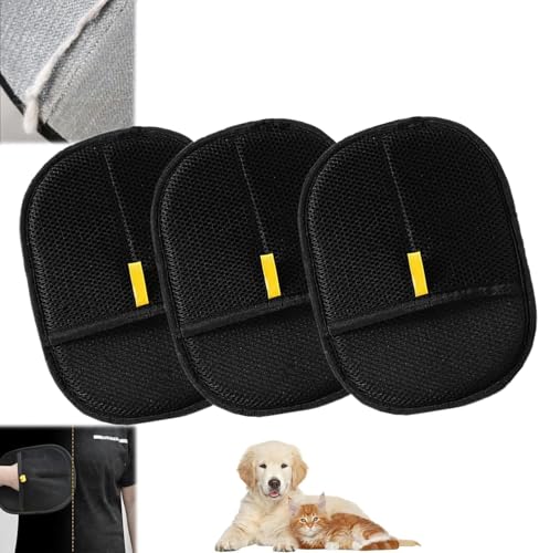 Gahwa Tierhaarentfernungshandschuh für Katzen & Hunde, 2025 Neues Upgrade Effiziente Pflegehandschuhe Für Verwendet Reinigung Haarentfernung und Schönheitszwecke (3 Pack) von Gahwa