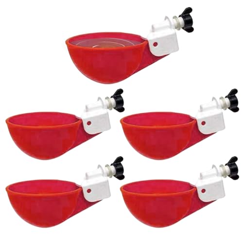 Poultry Waterer Cups, 10 Pack Chicken Water Feeders für Chicks, Chicken Water Dispenser, Large Automatic Chicken Cup, Poultry Water Feeder Kit, Wasserbecher für Chicken Duck Geese Turkey Poultry Waterer Cups, 10 Pack Chicken Water Feeders für Chicks, Chicken Water Dispenser, Large Automatic Chicken Cup, Poultry Water Feeder Kit, Wasserbecher für Chicken Duck Geese Turkey von Gaimety