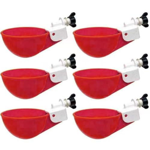 Poultry Waterer Cups, 10 Pack Chicken Water Feeders für Chicks, Chicken Water Dispenser, Large Automatic Chicken Cup, Poultry Water Feeder Kit, Wasserbecher für Chicken Duck Geese Turkey von Gaimety