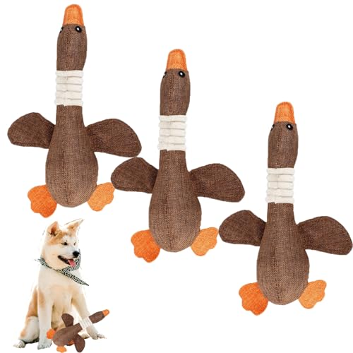 GajUst Ultimate Goose,Extreme Goose for Heavy chewers,Robustduck - Designed for Heavy Chewers,Indestructible Plush Dog Toy, Durable, Indestructible Deer Dog Toy von GajUst