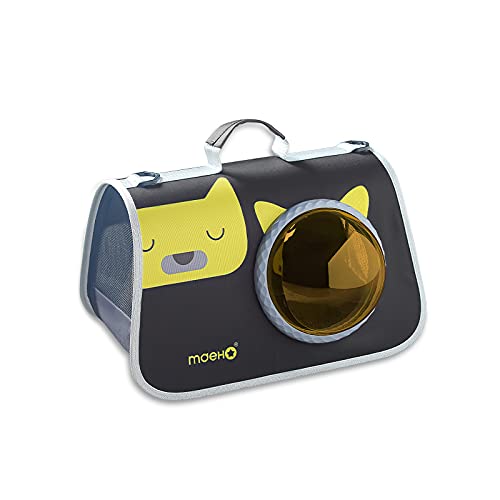 Galatée Haustier Riemen Fördermaschine, Beutel Der Schulter Tragen, Lüftet Raumkapsel Pet Handtasche, Haustier Tasche Blase Rucksack（Kleiner Bär） von Galatée