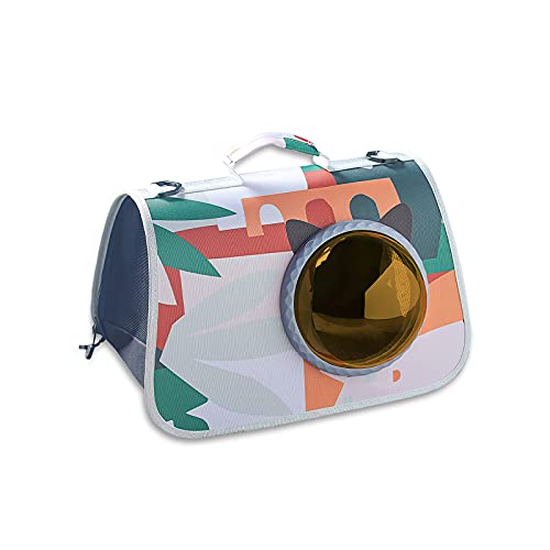 Galatée Haustier Riemen Fördermaschine, Beutel Der Schulter Tragen, Lüftet Raumkapsel Pet Handtasche, Haustier Tasche Blase Rucksack（Waldgrün） von Galatée