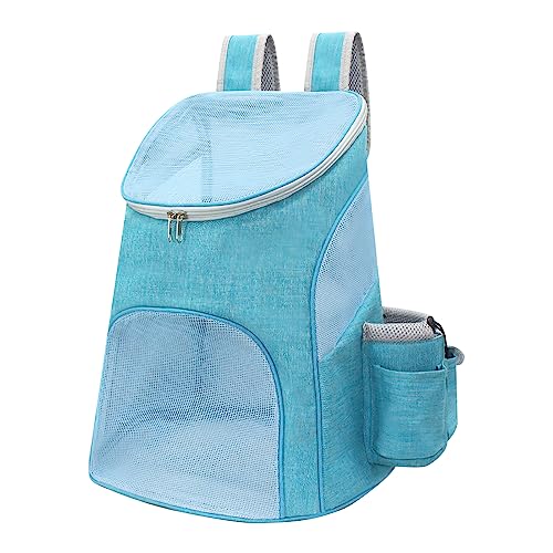 Galatée Haustiertrage-Rucksack, Eingang Oben, Tragbare Haustier-Reisetrage, Super Belüftetes Design, Von Fluggesellschaften Zugelassen, Ideal Für Reisen, Wandern, Camping(M, Blau) von Galatée