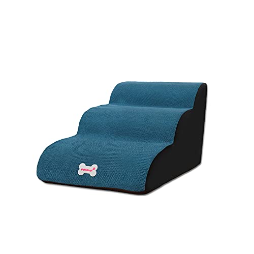 Galatée Haustiertreppe, waschbarer Bezug mit Reißverschluss, abnehmbare Haustierrampe, Schwamm Hundetreppe mit hoher Dichte(3-stufige Haustiertreppe, Blau) Galatée Haustiertreppe, waschbarer Bezug mit Reißverschluss, abnehmbare Haustierrampe, Schwamm Hundetreppe mit hoher Dichte(3-stufige Haustiertreppe, Blau) von Galatée