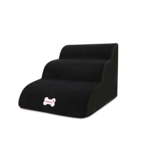 Galatée Haustiertreppe, waschbarer Bezug mit Reißverschluss, abnehmbare Haustierrampe, Schwamm Hundetreppe mit hoher Dichte(3-stufige Haustiertreppe, Schwarz) Galatée Haustiertreppe, waschbarer Bezug mit Reißverschluss, abnehmbare Haustierrampe, Schwamm Hundetreppe mit hoher Dichte(3-stufige Haustiertreppe, Schwarz) von Galatée
