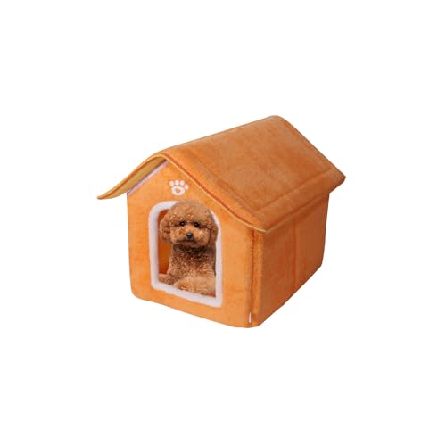 Galatée Hundehütte, Warmes Katzenhöhlenbett Für Den Innenbereich, Süßes, Faltbares Katzenhaus, Waschbares Hundeiglu Aus Plüsch, Bequemes Haustierhaus Für Welpen, Kätzchen Und Kaninchen(XL, Orange) Galatée Hundehütte, Warmes Katzenhöhlenbett Für Den Innenbereich, Süßes, Faltbares Katzenhaus, Waschbares Hundeiglu Aus Plüsch, Bequemes Haustierhaus Für Welpen, Kätzchen Und Kaninchen(XL, Orange) von Galatée