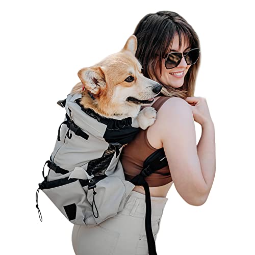 Galatée Hundetragerucksack, Tragbarer Verstellbarer Hunderucksack, Belüfteter Haustiertragerucksack, Haustierrucksack Zum Wandern Im Freien Wandern Bergsteigen Reisen(S, Grau) von Galatée