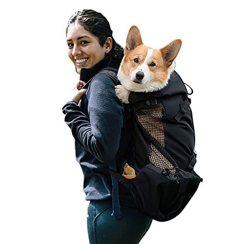 Galatée Hundetragerucksack, Tragbarer Verstellbarer Hunderucksack, Belüfteter Haustiertragerucksack, Haustierrucksack Zum Wandern Im Freien Wandern Bergsteigen Reisen(XL, Schwarz) von Galatée