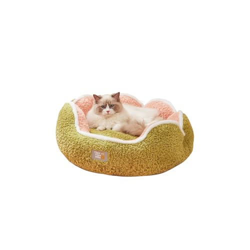 Galatée Katzenbett, Waschbares, Beruhigendes Haustierbett, Süßes Plüsch-Haustiernest Für Kleine Hunde Und Katzen, Warmes Und Weiches Katzenbett, Superweiches Und Gemütliches Plüsch-Hundebett(M, Grün) Galatée Katzenbett, Waschbares, Beruhigendes Haustierbett, Süßes Plüsch-Haustiernest Für Kleine Hunde Und Katzen, Warmes Und Weiches Katzenbett, Superweiches Und Gemütliches Plüsch-Hundebett(M, Grün) von Galatée