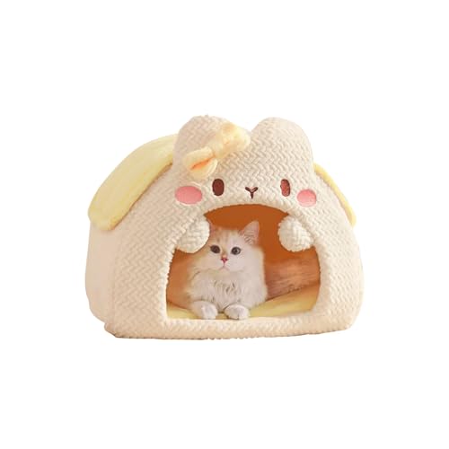 Galatée Katzenhöhlenbett, Warmes Plüsch-Katzeniglu, Superweiches, Beruhigendes Katzenbett, Süßes Cartoon-Katzenhaus, Katzenhöhlenhaus Mit Waschbarem Kissen, Faltbares, Tragbares Haustierbett(M, Rosa) Galatée Katzenhöhlenbett, Warmes Plüsch-Katzeniglu, Superweiches, Beruhigendes Katzenbett, Süßes Cartoon-Katzenhaus, Katzenhöhlenhaus Mit Waschbarem Kissen, Faltbares, Tragbares Haustierbett(M, Rosa) von Galatée